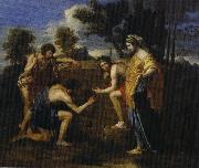 Nicolas Poussin et in arcadia ego oil painting on canvas